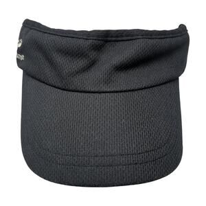 Headsweats Fitted Visor Hat Black One Size Embroidered Stretch Outdoor